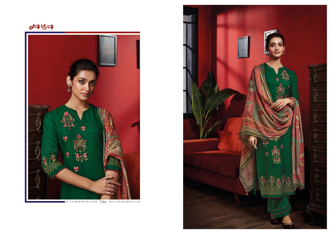 Jay Vijay Dastoor Festive Wear Wholesale Dress Material Catalog